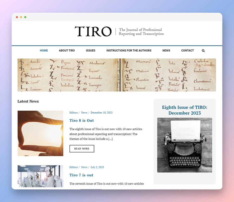 TIRO Journal